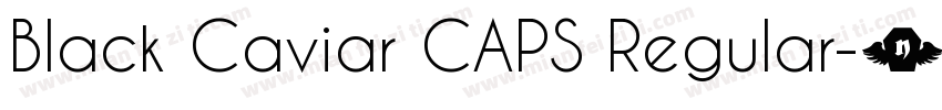 Black Caviar CAPS Regular字体转换